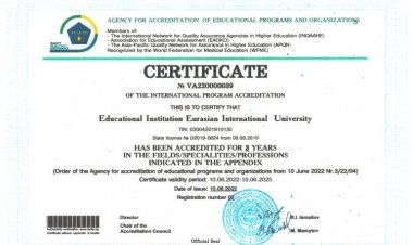 Независимая международная аккредитация образовательной деятельности Агентства по аккредитации образовательных программ и организаций «ААОПО»